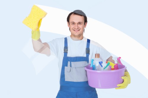 Cleaning shared office kitchen and communal space in Fulham