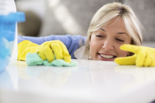 Cleaning complaint review checklist on a clipboard