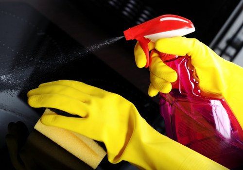 Professional regular cleaning tasks in a Fulham kitchen and bathroom