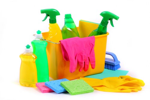 Local cleaner tidying a Fulham apartment